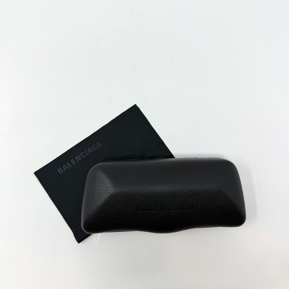 Balenciaga Black Textured Sunglass Case